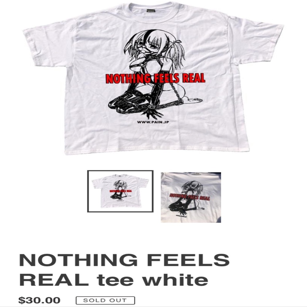 Midnight Rituals “Nothing Feels Real” Anime Tee